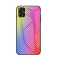 thumbnail image 1 of Nalacover Case for Samsung Galaxy A04E Carbon Fiber Texture Tempered Glass Cover, Slim Thin Fit Soft Silicone Rugged Back Shockproof Anti-Scratches Anti-Fingerprints Case for Samsung A04E,Color, 1 of 10