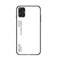thumbnail image 1 of Nalacover Case for Samsung Galaxy A04E Gradient Colored Tempered Glass Cover, Micro-Frosted Frame Shockproof Anti-Scratches Lens Protection Folding Case for Samsung Galaxy A04E,White, 1 of 10
