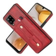 thumbnail image 1 of Nalacover Case for Samsung Galaxy A12 5G Wallet Case Hidden Card Slots Holder, Premium PU Leather Loop Finger Strap TPU Shockproof Lens Protection Cover for Samsung Galaxy A12 5G, Red, 1 of 10