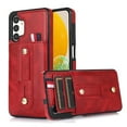 thumbnail image 1 of Nalacover Case for Samsung Galaxy A13 5G Wallet Case Hidden Card Slots Holder, Premium PU Leather Loop Finger Strap TPU Shockproof Lens Protection Cover for Samsung Galaxy A13 5G, Red, 1 of 7
