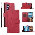 thumbnail image 1 of Nalacover Case for Samsung Galaxy A14 5G - Card Holder PU Leather Flip Wallet Cover with Magnetic Clasp Stand Hand Strap, Soft TPU Inner Shockproof Anti-Scratches Case for Galaxy A14 5G, Red, 1 of 10