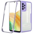 thumbnail image 1 of Nalacover Case for Samsung Galaxy A23 5G Clear Phone Case with Built-in Screen Protector, Dual-Layers Acrylic + TPU Shockproof Non-Yellowing Lens Protection Cover, Purple, 1 of 9
