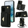 thumbnail image 1 of Nalacover Case for Samsung Galaxy S20 Plus, Crossbody Wallet Case with Card Slots Holder, PU Leather Lanyard Shoulder Strap Purse Cover with Kickstand Shockproof Case, Black, 1 of 8