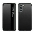 thumbnail image 1 of Nalacover Case for Samsung Galaxy S23, Clear View Window Lychee Pattern PU Leather Rugged PC Flip Folio Cover with Magnetic Closure Shockproof Corners Case for Samsung Galaxy S23, Black, 1 of 8