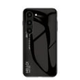 thumbnail image 1 of Nalacover Case for Samsung Galaxy S23 Gradient Colored Tempered Glass Cover, Micro-Frosted Frame Shockproof Anti-Scratches Lens Protection Folding Case for Samsung Galaxy S23, Black, 1 of 8