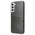 thumbnail image 1 of Nalacover Case for Samsung Galaxy S23 Plus, Vintage Oil Wax Pattern PU Leather Back Card Slots Holder Cover Rugged PC Anti-Scratches Shockproof Protective Slim Fit Lightweight Case, Gray, 1 of 5