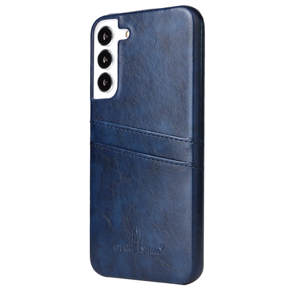 Nalacover Case for Samsung Galaxy S23 Plus, Vintage Oil Wax Pattern PU Leather Back Card Slots Holder Cover Rugged PC Anti-Scratches Shockproof Protective Slim Fit Lightweight Case, Blue