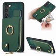 thumbnail image 1 of Nalacover Case for Samsung Galaxy S23 Plus Wallet Case with Card Holder & Zipper Pocket, 360° Rotation Ring Kickstand Premium PU Leather Cover, Shockproof Magnetic Button Flip Stand Phone Case,Green, 1 of 9