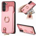 thumbnail image 1 of Nalacover Case for Samsung Galaxy S23 Plus Wallet Case with Card Holder & Zipper Pocket, 360° Rotation Ring Kickstand Premium PU Leather Cover, Shockproof Magnetic Button Flip Stand Phone Case,Pink, 1 of 9