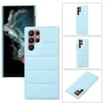 thumbnail image 1 of Nalacover Case for Samsung Galaxy S23 Ultra, Luxury 3D Down Jacket Fashion Classic PU Leather Rugged PC Shockproof Anti-Scratches Cute Candy Color Cover for Samsung Galaxy S23 Ultra,Skyblue, 1 of 6