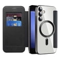 thumbnail image 1 of Nalacover Case for Samsung Galaxy S24,Compatible with MagSafe Charging,Wallet Cover with RFID Blocking Card Slots,Shockproof PU Leather Magnetic Closure Folio Plating Clear Phone Case,Black, 1 of 8