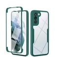 thumbnail image 1 of Nalacover Case for Samsung Galaxy S24 Plus Clear Phone Case with Built-in Screen Protector, Dual-Layers Acrylic + TPU Shockproof Non-Yellowing Lens Protection Cover, Darkgreen, 1 of 8