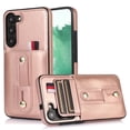 thumbnail image 1 of Nalacover Case for Samsung Galaxy S24 Plus Wallet Case Hidden Card Slots Holder, Premium PU Leather Loop Finger Strap TPU Shockproof Lens Protection Cover for Samsung Galaxy S24 Plus, Rosegold, 1 of 7
