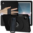 thumbnail image 1 of Nalacover Case for Samsung Galaxy Tab A9 Plus 11-inch 2023/X210/X215/X216, Military Grade Heavy Duty Silicone PC Protection Rugged Cover with Rotating Stand & Handle & Shoulder Strap, Black, 1 of 10