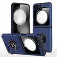 thumbnail image 1 of Nalacover Case for Samsung Galaxy Z Flip 6 Magnetic Ring Holder Kickstand Cover, Support Car Mount Rugged Slim Shockproof Lens Protection Phone Case for Samsung Galaxy Z Flip 6, Blue, 1 of 7