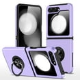 thumbnail image 1 of Nalacover Case for Samsung Galaxy Z Flip 6 Magnetic Ring Holder Kickstand Cover, Support Car Mount Rugged Slim Shockproof Lens Protection Phone Case for Samsung Galaxy Z Flip 6, Purple, 1 of 7