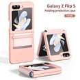 thumbnail image 1 of Nalacover Case for Samsung Galaxy Z Flip5 Skin-Friendly Soft Hinge Protection Cover, Plain Full Coverage Shockproof Non-Slip Lens Protection Slim Lightweight Case for Samsung Galaxy Z Flip5,Pink, 1 of 7