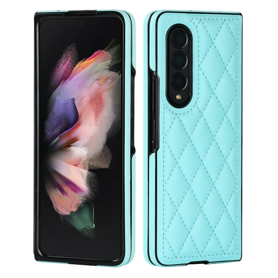 Nalacover Case for Samsung Galaxy Z Fold 5, Slim Women Premium Luxury Elegent Protective Slim PU Leather Shockproof Anti-Scratch Back Phone Cover For Samsung Z Fold 5, Blue