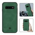 thumbnail image 1 of Nalacover Case for Samsung S10 Plus,Slim Luxury Premium PU Leather Non-Slip Grip Shockproof Bumper Anti-Scratch [ with Tempered Glass Screen Protector ] Cases for Samsung Galaxy S10 Plus, Darkgreen, 1 of 8