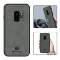 thumbnail image 1 of Nalacover Case for Samsung S9 Plus,Slim Luxury Premium PU Leather Non-Slip Grip Shockproof Bumper Anti-Scratch [ with Tempered Glass Screen Protector ] Cases for Samsung Galaxy S9 Plus, Gray, 1 of 8