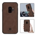 thumbnail image 1 of Nalacover Case for Samsung S9,Slim Luxury Premium PU Leather Non-Slip Grip Shockproof Bumper Anti-Scratch [ with Tempered Glass Screen Protector ] Cases for Samsung Galaxy S9, Brown, 1 of 8