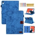thumbnail image 1 of Nalacover Case for iPad 10th Generation Case 2022, Suede Stand Case for iPad 10.9 inch, Soft TPU Back Cover with Pencil Holder Smart Card Slot Folio Protective Leather Case Fit iPad 10 - Blue, 1 of 8