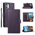 thumbnail image 1 of Nalacover Case for iPhone 11 - Card Holder PU Leather Flip Wallet Cover with Magnetic Clasp Stand Hand Strap, Soft TPU Inner Shockproof Anti-Scratches Case for iPhone 11, Purple, 1 of 6