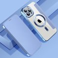 thumbnail image 1 of Nalacover Case for iPhone 11 Pro Max,Compatible with MagSafe Charging,Wallet Cover with RFID Blocking Card Slots,Shockproof PU Leather Magnetic Closure Folio Plating Clear Phone Case,Blue, 1 of 7