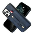 thumbnail image 1 of Nalacover Case for iPhone 11 Pro Max Wallet Case Hidden Card Slots Holder, Premium PU Leather Loop Finger Strap TPU Shockproof Lens Protection Cover for iPhone 11 Pro Max, Blue, 1 of 8