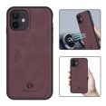 thumbnail image 1 of Nalacover Case for iPhone 11,Slim Luxury Premium PU Leather Non-Slip Grip Shockproof Bumper Anti-Scratch [ with Tempered Glass Screen Protector ] Cases For iPhone 11, Wine Red, 1 of 8