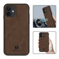 thumbnail image 1 of Nalacover Case for iPhone 11,Slim Luxury Premium PU Leather Non-Slip Grip Shockproof Bumper Anti-Scratch [ with Tempered Glass Screen Protector ] Cases For iPhone 11, Brown, 1 of 8