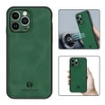 thumbnail image 1 of Nalacover Case for iPhone 12 Pro,Slim Luxury Premium PU Leather Non-Slip Grip Shockproof Bumper Anti-Scratch [ with Tempered Glass Screen Protector ] Cases For iPhone 12 Pro, Darkgreen, 1 of 8