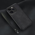thumbnail image 1 of Nalacover Case for iPhone 13 Pro, Business Skin-Friendly PU Leather Soft TPU Slim Fit Magnetic Cover with Removable Wrist Hand Strap Support Car Mount Lens Protection Case,Black, 1 of 6