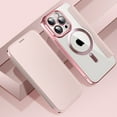 thumbnail image 1 of Nalacover Case for iPhone 13 Pro,Compatible with MagSafe Charging,Wallet Cover with RFID Blocking Card Slots,Shockproof PU Leather Magnetic Closure Folio Plating Clear Phone Case,Pink, 1 of 1