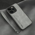 thumbnail image 1 of Nalacover Case for iPhone 13 Pro Max, Business Skin-Friendly PU Leather Soft TPU Slim Fit Magnetic Cover with Removable Wrist Hand Strap Support Car Mount Lens Protection Case,Lightgray, 1 of 5