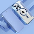 thumbnail image 1 of Nalacover Case for iPhone 14 Pro,Compatible with MagSafe Charging,Wallet Cover with RFID Blocking Card Slots,Shockproof PU Leather Magnetic Closure Folio Plating Clear Phone Case,Blue, 1 of 7
