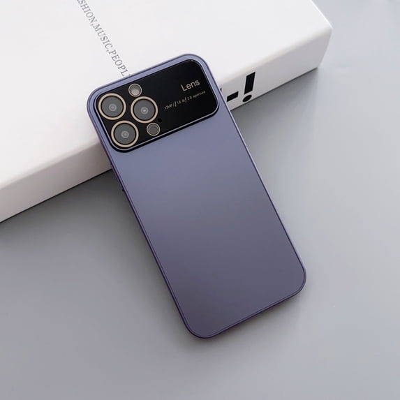 Nalacover Case for iPhone 14 Pro Max, Glossy Rugged Shockproof Anti-Scratches Cover with Lens Protector, Slim Lightweight Dustproof Case for iPhone 14 Pro Max,Purple