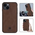 thumbnail image 1 of Nalacover Case for iPhone 14,Slim Luxury Premium PU Leather Non-Slip Grip Shockproof Bumper Anti-Scratch [ with Tempered Glass Screen Protector ] Cases For iPhone 14, Brown, 1 of 8