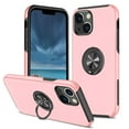 thumbnail image 1 of Nalacover Case for iPhone 15 Magnetic Rotated Ring Holder Kickstand Cover, Heavy Duty Rugged PC + TPU Shockproof Protective Cover with Bracket Lens Protection Case for iPhone 15,Rosegold, 1 of 7