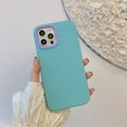 thumbnail image 1 of Nalacover Case for iPhone 15 Plus, Candy Color Silicone Rubber Skin-Friendly Slim Fit Phone Cover with Lens Frame Protection Rugged PC Frame Shockproof Anti-Slip Case for iPhone 15 Plus, Green, 1 of 10