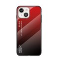 thumbnail image 1 of Nalacover Case for iPhone 15 Plus Gradient Tempered Glass Cover, Micro-Frosted Frame Shockproof Scratches Resistant Lens Protection Glossy Phone Case for iPhone 15 Plus, Red, 1 of 10