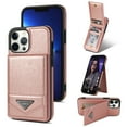 thumbnail image 1 of Nalacover Case for iPhone 15 Plus PU Leather Wallet Case with 4 Card Slots - Luxury Flip Magnetic Button Kickstand Purse Case Shockproof Anti-Scratches Cover for iPhone 15 Plus, Pink, 1 of 5