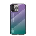 thumbnail image 1 of Nalacover Case for iPhone 15 Pro Gradient Tempered Glass Cover, Micro-Frosted Frame Shockproof Scratches Resistant Lens Protection Glossy Phone Case for iPhone 15 Pro, Purple, 1 of 10