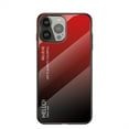 thumbnail image 1 of Nalacover Case for iPhone 15 Pro Gradient Tempered Glass Cover, Micro-Frosted Frame Shockproof Scratches Resistant Lens Protection Glossy Phone Case for iPhone 15 Pro, Red, 1 of 10