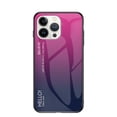 thumbnail image 1 of Nalacover Case for iPhone 15 Pro Max Gradient Tempered Glass Cover, Micro-Frosted Frame Shockproof Scratches Resistant Lens Protection Glossy Phone Case for iPhone 15 Pro Max, Rose, 1 of 10