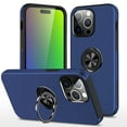 thumbnail image 1 of Nalacover Case for iPhone 15 Pro Max Magnetic Ring Holder Kickstand Cover, Heavy Duty Rugged PC + TPU Shockproof Protective Cover with Bracket Lens Protection Case for iPhone 15 Pro Max,Blue, 1 of 7