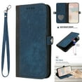 thumbnail image 1 of Nalacover Case for iPhone 15 Retro Wallet Case with Card Holder, with Wrist Hand Strap, Vintage PU Leather Flip Kickstand Cover, Magnetic Shockproof TPU Full Protective Case, Blue, 1 of 7