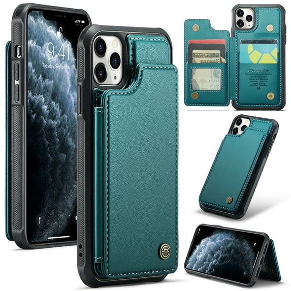 Nalacover Case for iPhone 16 Pro Wallet, Premium PU Leather Wallet Credit Card Holder Case Back Magnetic Flip Kickstand Shockproof Anti-Scratch Phone Cover for iPhone 16 Pro, Blue