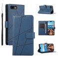 thumbnail image 1 of Nalacover Case for iPhone 8 Plus / iPhone 7 Plus - Card Holder PU Leather Flip Wallet Cover with Magnetic Clasp Stand Hand Strap, Soft TPU Inner Shockproof Anti-Scratches Case, Blue, 1 of 10