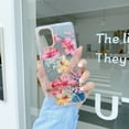 thumbnail image 1 of Nalacover Clear Case for Samsung Galaxy S23 Plus, Nature Flower Leaf Pattern Transparent Slim Lightweight Cover with Electroplated Lens Protection Soft Silicone Shockproof Case,Pattern-H, 1 of 5